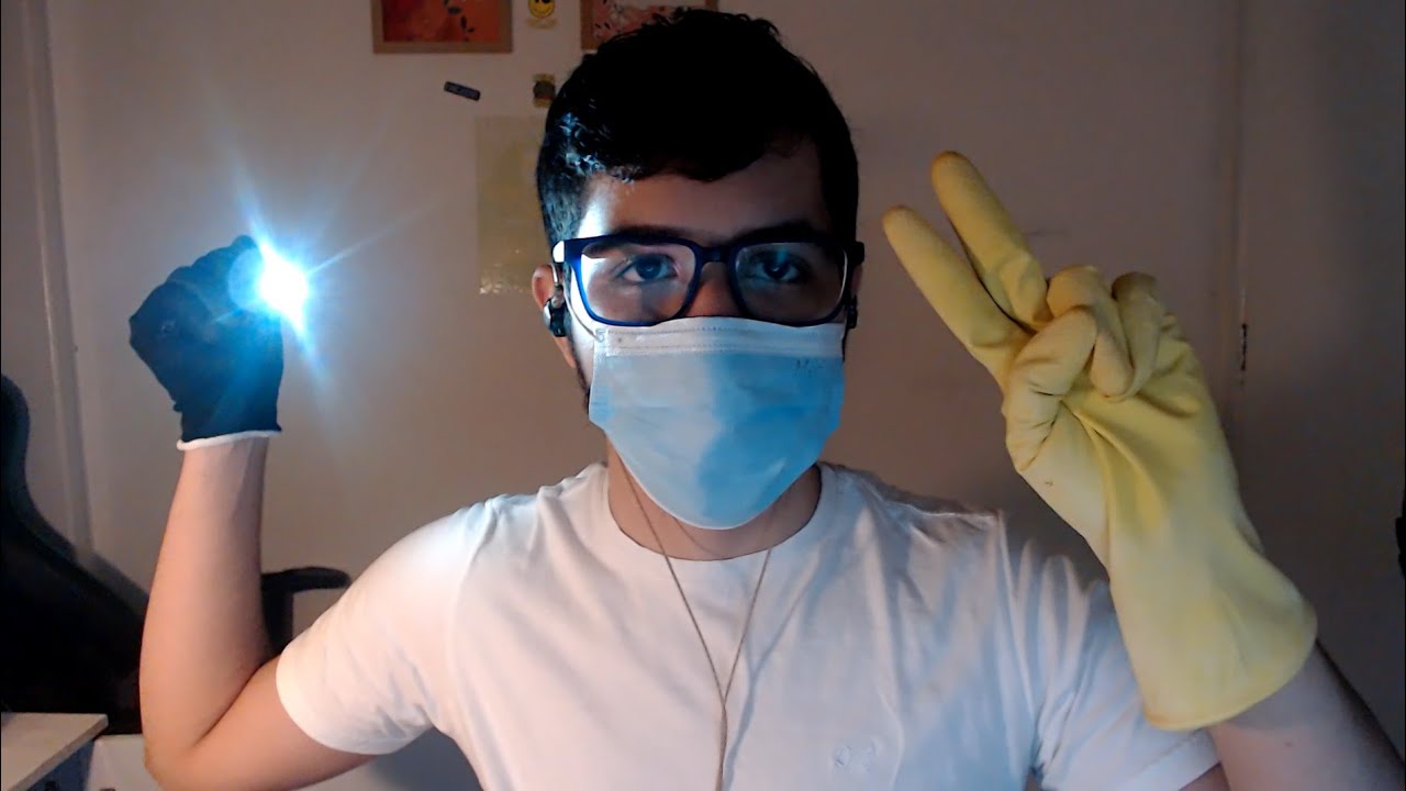 ASMR ROLEPLAY - EXAME DOS NERVOS CRANIANOS! (*muito relaxante!*)