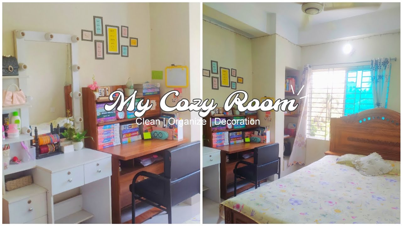My Cozy Room tour video🌷| Clean & organize with me 💚 | Aesthetic | Calm | Clean after Eid