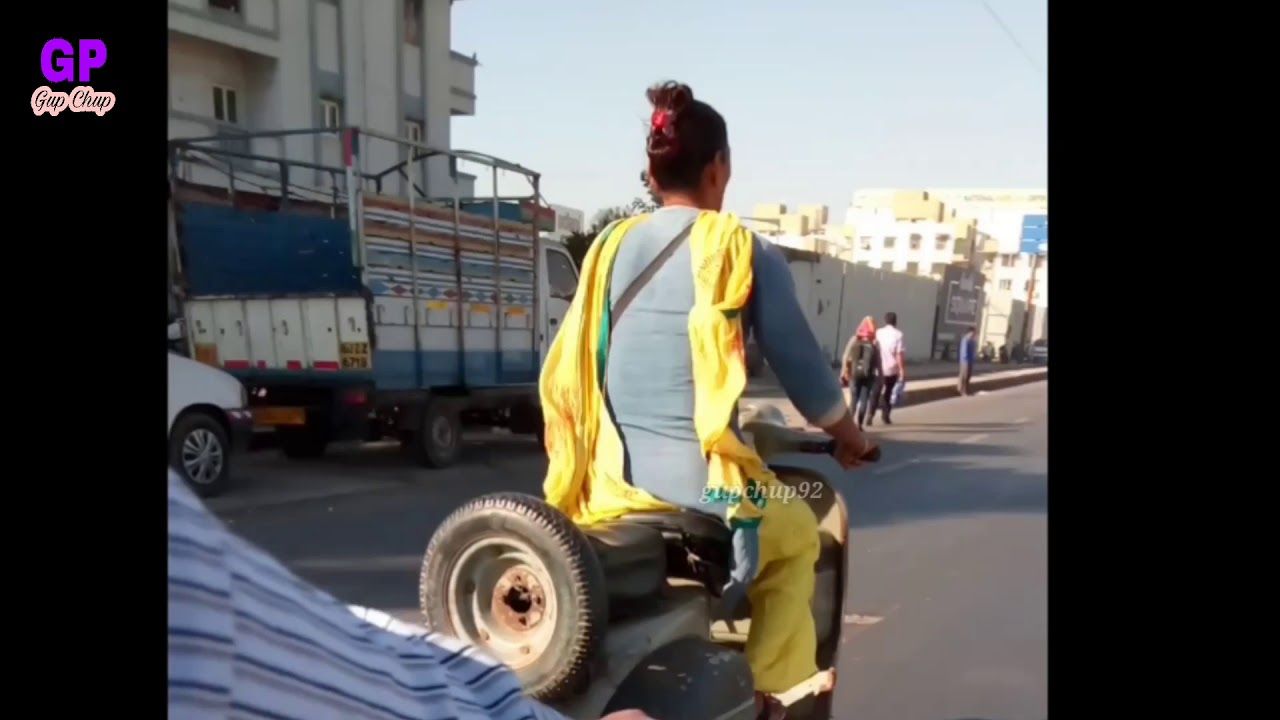 Indian Woman Riding Scooter | Daily Rutting