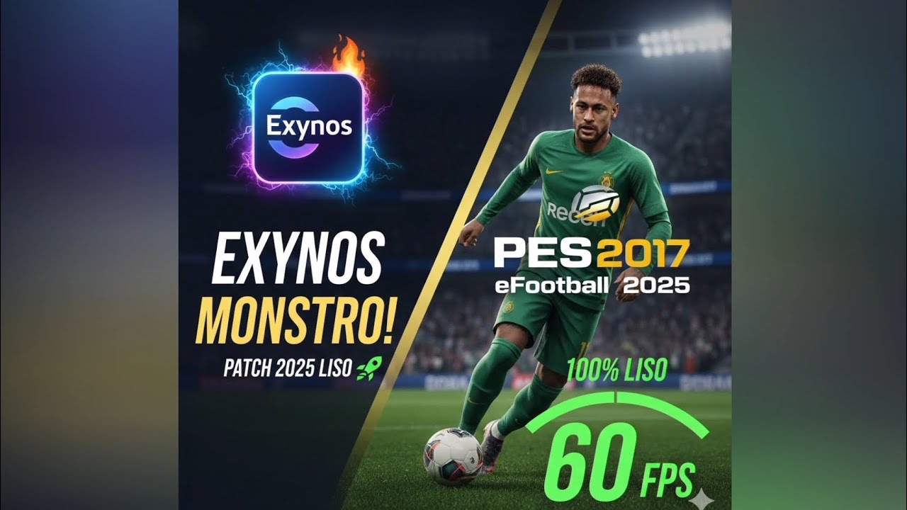 Pes 2017 patch 25/26 rodando no exynos da Samsung! Winlator ludashi 