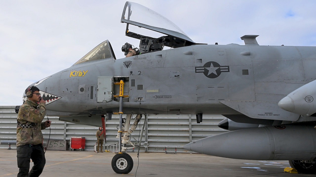 USAF A-10C Thunderbolt II Prep, Take Off