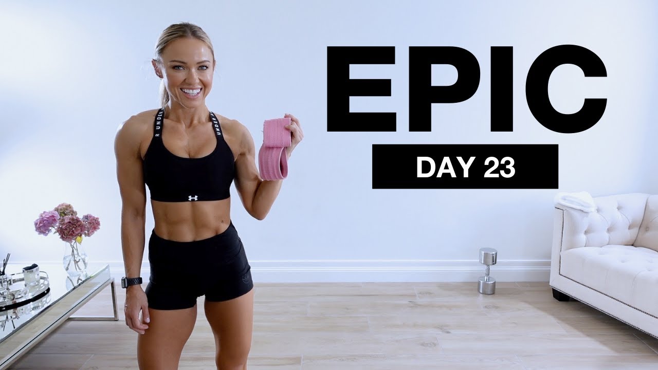 День 23 EPIC | Тренировка ягодиц и пресса [ГАНТЕЛИ БЕЗ ПОВТОРЕНИЙ]