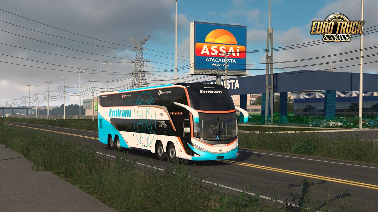 Barreiras-BA → Barra-BA com EMTRAM 🚌 | Paradiso G8 1800 DD Scania | ETS2 Mapa EAA