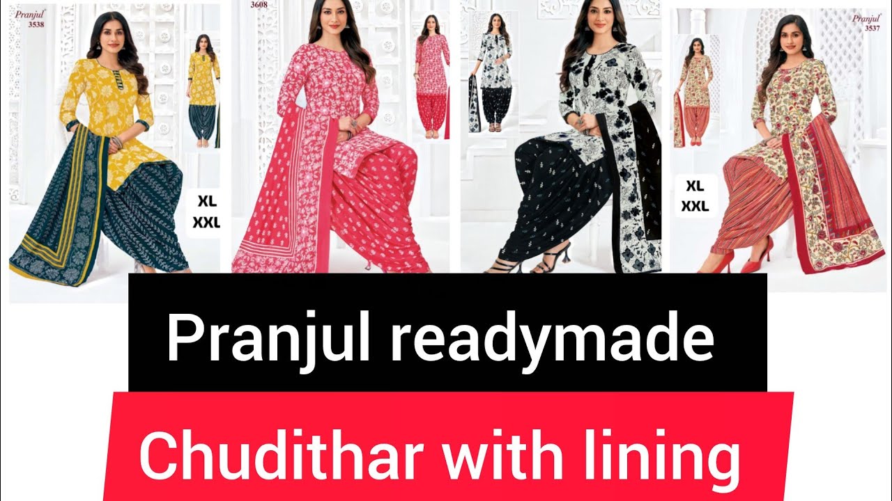 Pranjul readymade chudithar with lining/ ரெடிமேட் சுடிதார் செட்#cottonclothing#readymadechudidar 