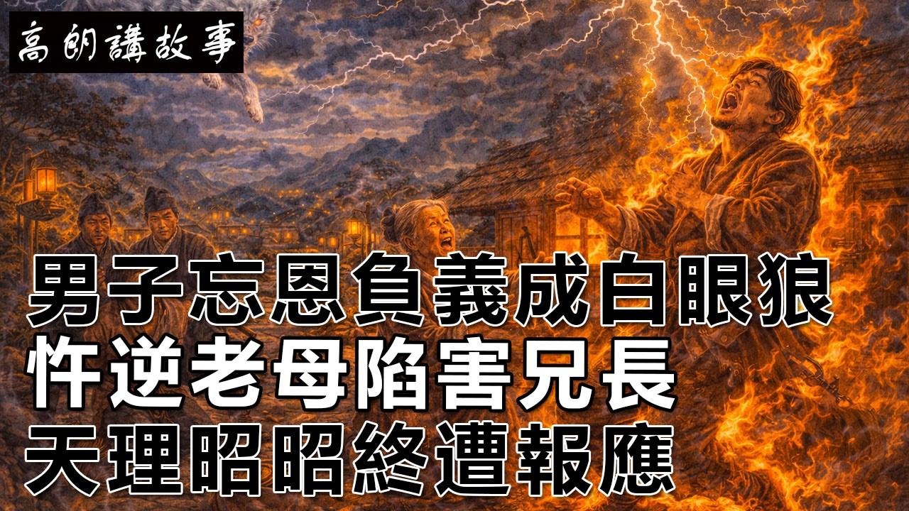 民間故事：男子忘恩負義成白眼狼，忤逆老母陷害兄長，天理昭昭終遭報應｜高朗講故事