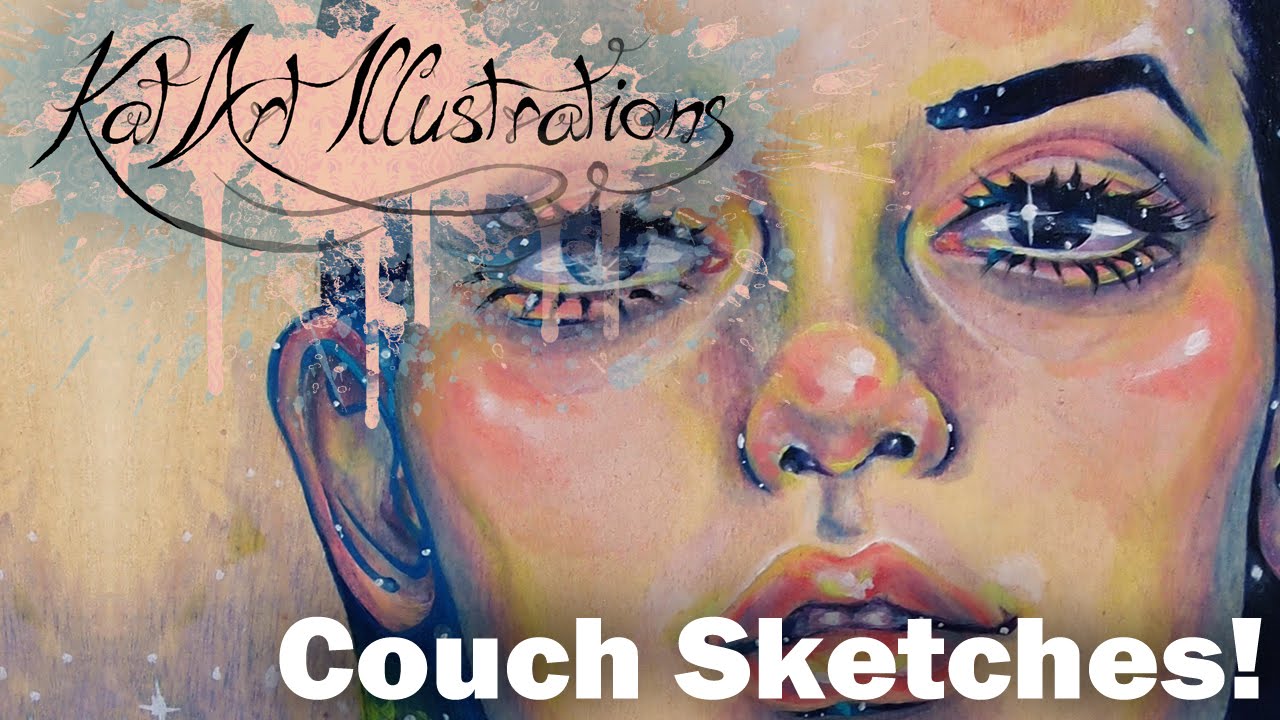 Couch Sketches #3 : KatArt Illustrations