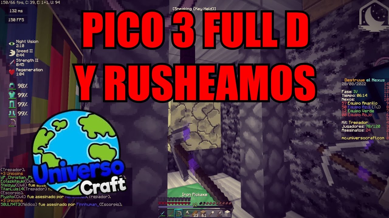 📽️ PARTIDA COMPLETA😱 c/Nais🤯 & Voazz🔥 |✔️Destruye el Nexus | Universocraft🌎