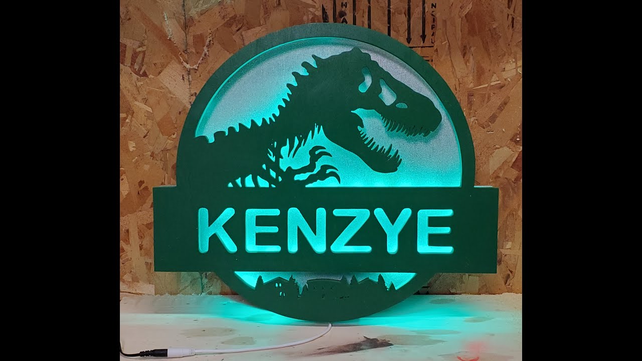 Dinosaur Name Sign - Scroll Saw Project
