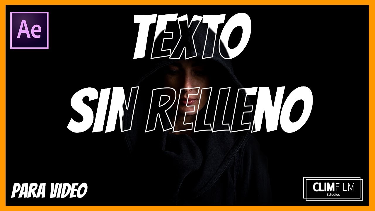 ¡TEXTO SIN RELLENO para VIDEO 3 MIN!- TUTORIAL de AFTER EFFECTS Fácil.