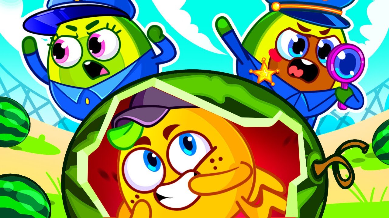 There's A Watermelon in My Tummy 🍉| Safety Tips | Detective Cartoon | by Pit & Penny Family