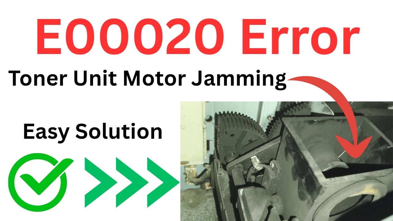 Canon Ir 3035 E00020-0000 Toner Motor Error Easy solution
