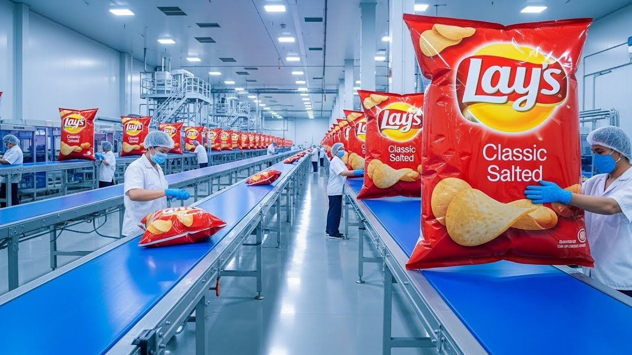 Inside a Modern Lay’s Factory – From Whole Potatoes to Perfectly Crispy Chips (Full Process)