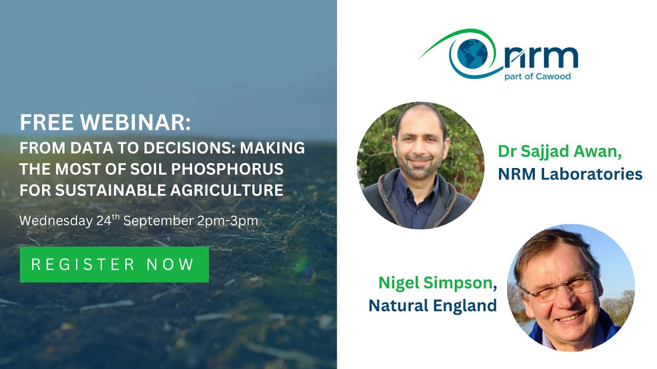Webinar - From data to decisions: making the most of soil phosphorus for sustainable agriculture