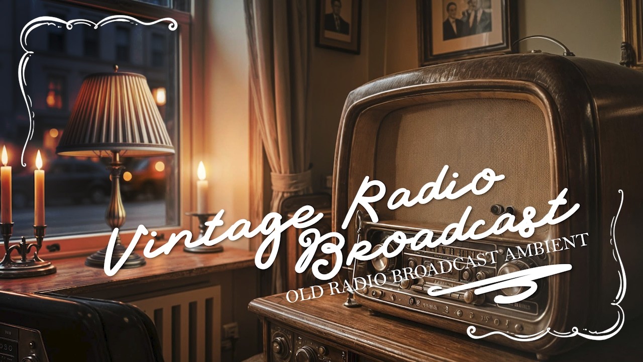 Vintage Radio Broadcast | 1930s Late Night Jazz & Gramophone Ambience