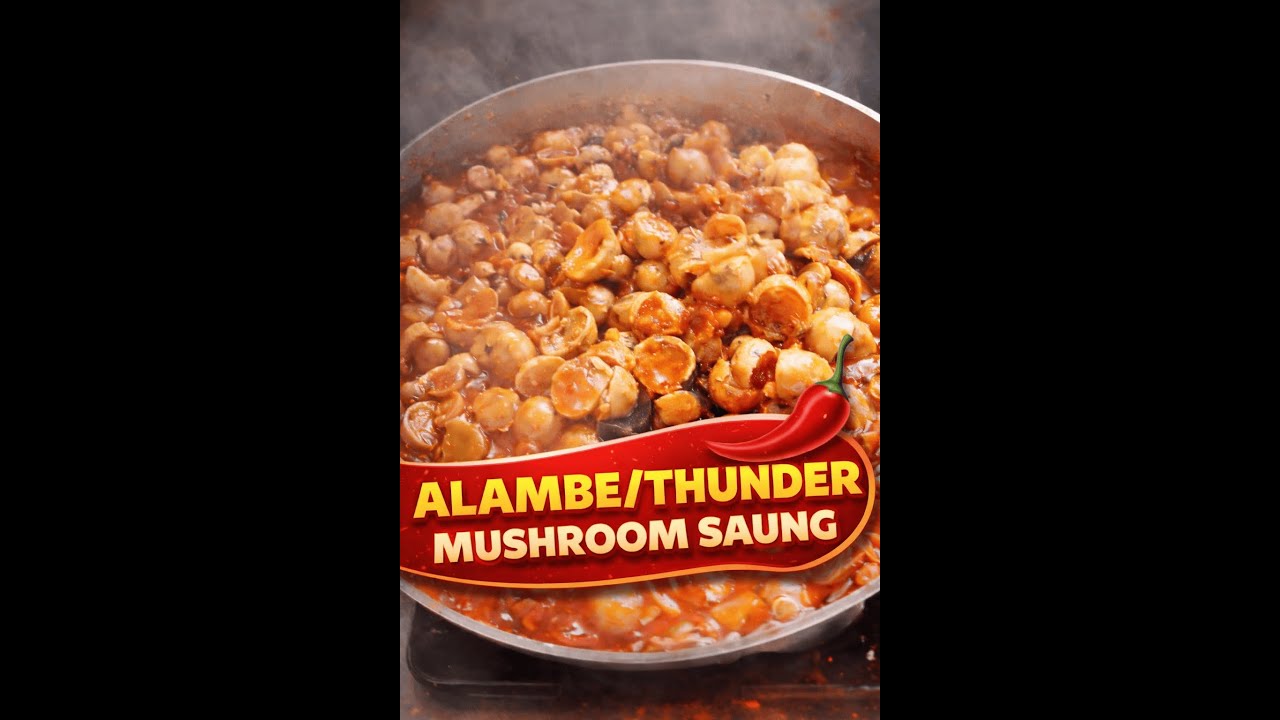 Monsoon favourite you must try | Alambe (Thunder Mushroom) Saung | Konkani Recipe