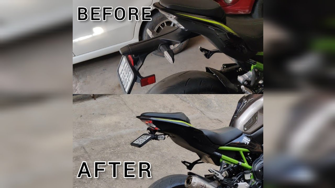 INSTALLING A TAIL TIDY ON MY KAWASAKI Z900 - LOOKS SO GOOD - DIY TUTORIAL VIDEO