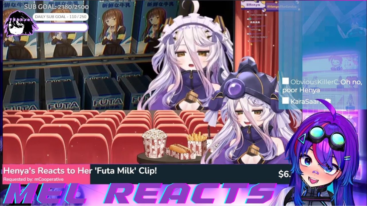 Mel Reacts to Henya Reacting to her Viral 'Futa Milk' Clip