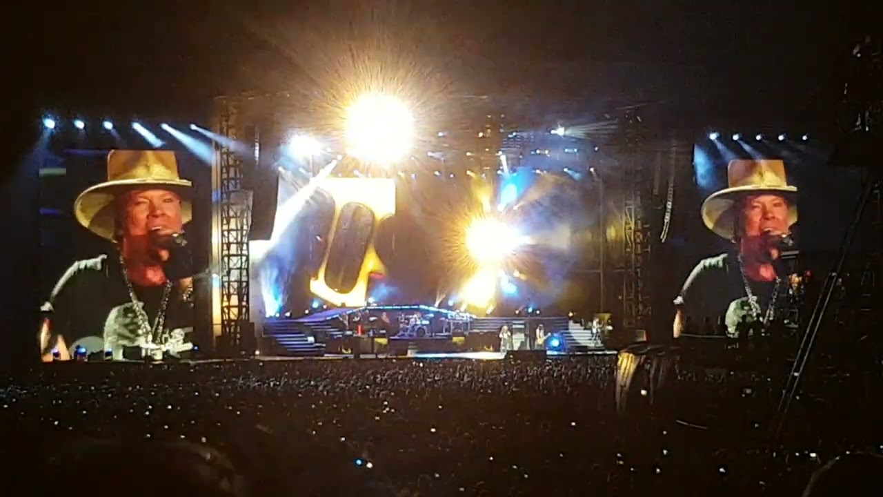 GNR Sweat Child O Mine, Whole Lotta Rosie Featuring Angus Young Live At Accor Stadium, 11/04/2017