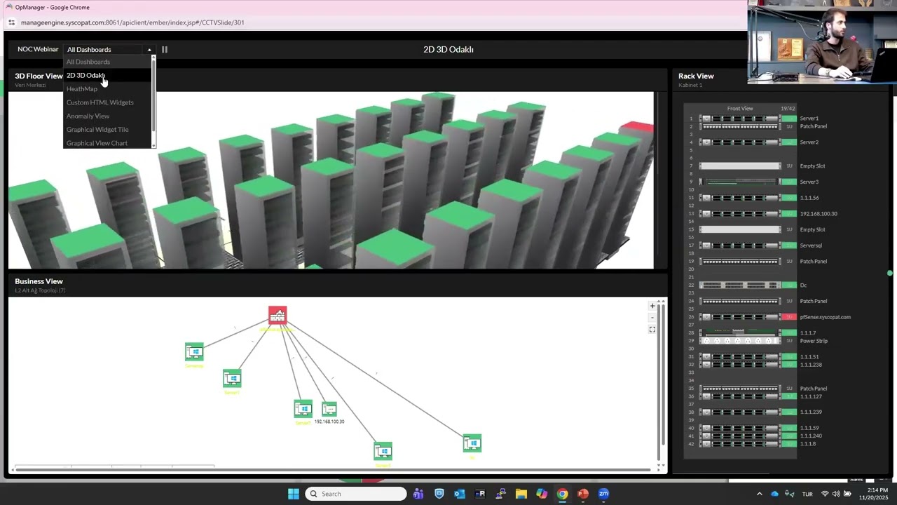Gökhan Akkaya - OpManager Monitoring Dünyasında En Sevilen NOC Ekran Tasarımı ve Grafik Tipleri