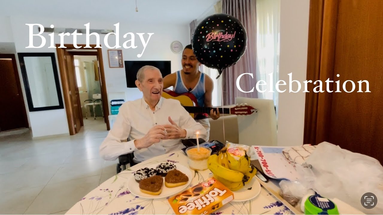 Small Birthday celebration ( me and my employer)Caregiver life in Israel