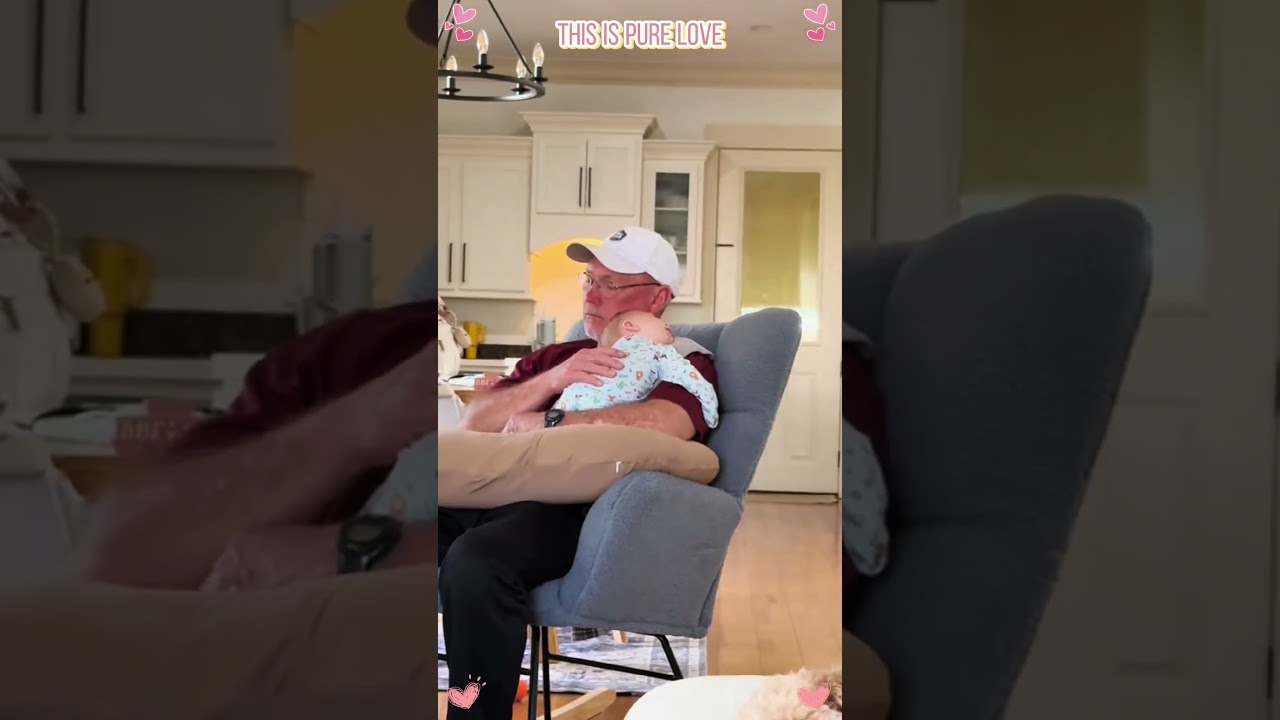 The Warmest Place Is Grandpa&rsquo;s Arms #funny #love#sweet