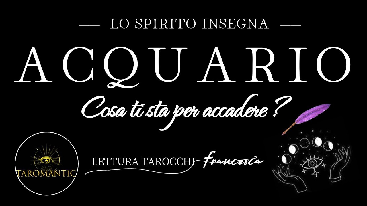 ACQUARIO ♒ ARRIVA la FELICITÀ dove non la stavi cercando ⚡️( Lo Spirito Insegna ) 