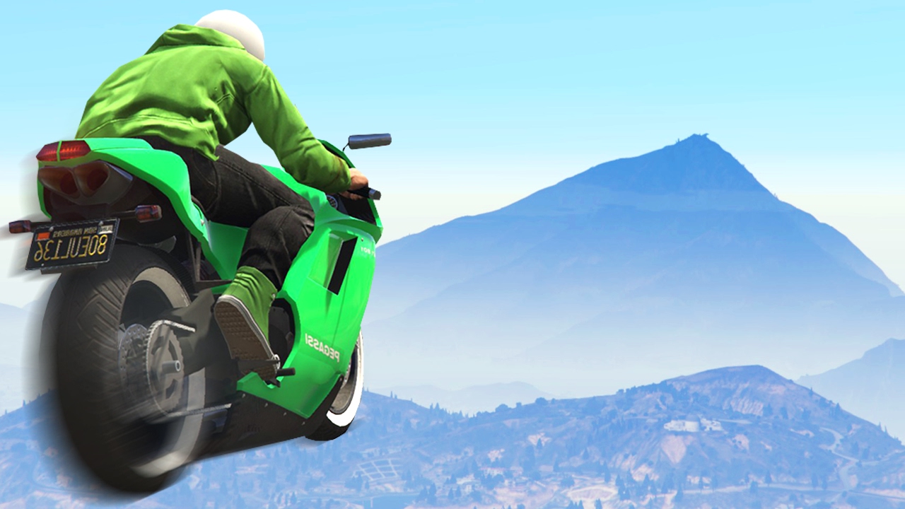 STUNTING UP THE MOUNTAIN! (GTA 5 Funny Moments)