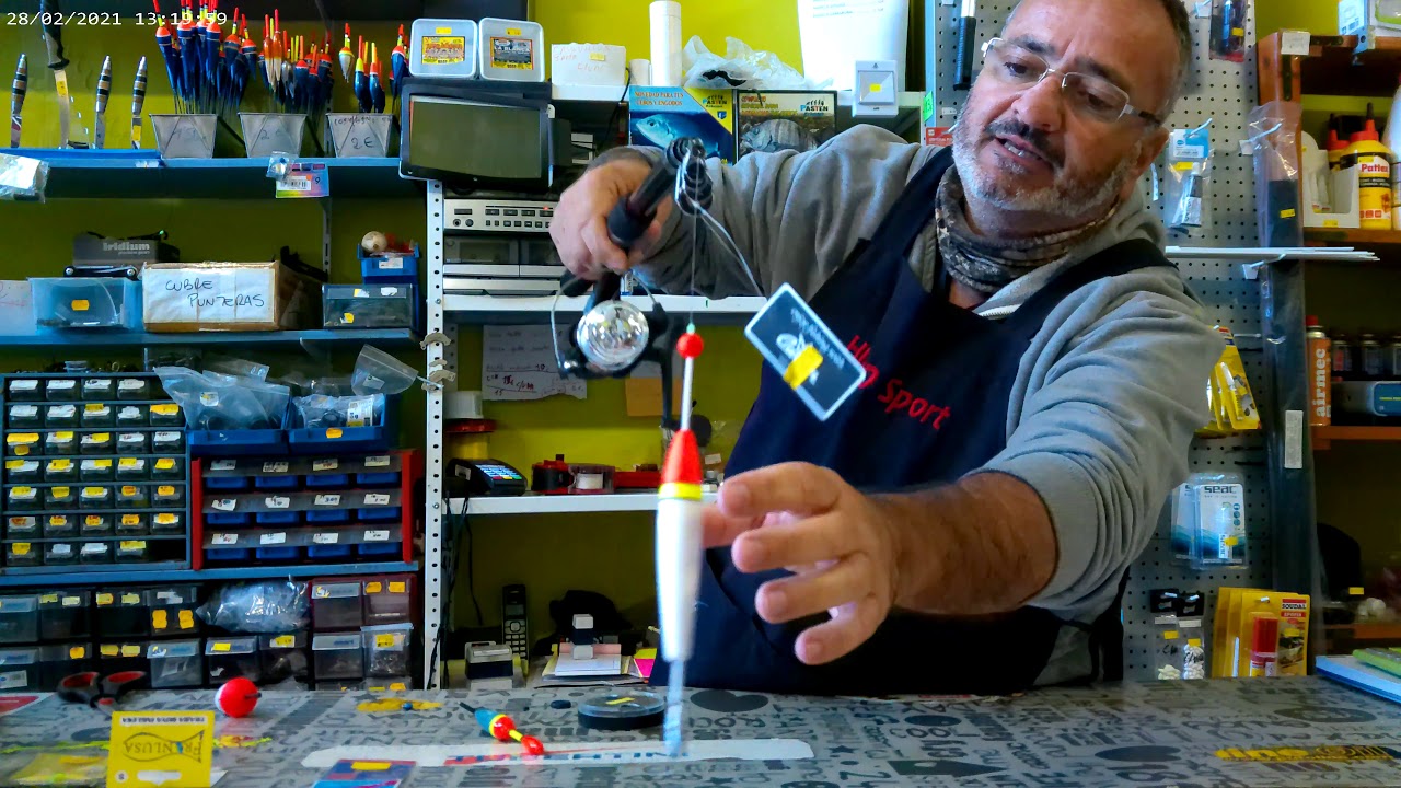 preparado de los tres sistemas para la pesca a boya