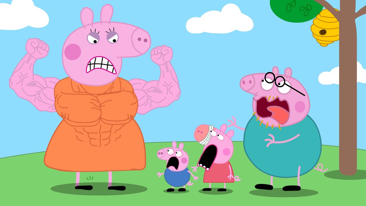 Mummy Pigggggg turns into a micro-fitness trainer?!| Peppaaa Piggggg Funnyyy Animationnn!?