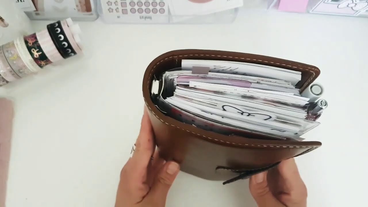 Filofax Malden Personal Ochre Planner Flip chunky planner