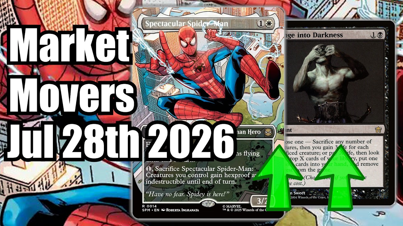 MTG Market Movers &mdash; 28 июля &mdash; Трендовые карты! Погружение во тьму и Великолепный Человек-паук