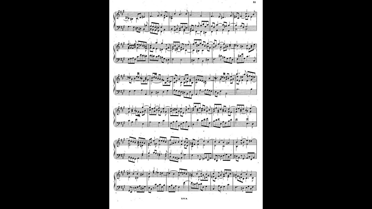 Handel Fugue in F sharp minor from Suite HWV 431 on piano
