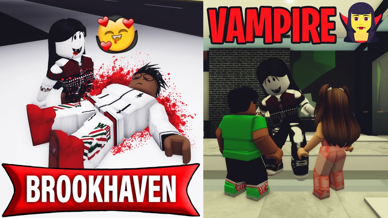 NOTRE BABY-SITTER EST UN VAMPIRE 🧛‍♀️ ELLE VEUT BOIRE NOTRE SANG 🩸  | ROBLOX BROOKHAVEN MINI FILM RP