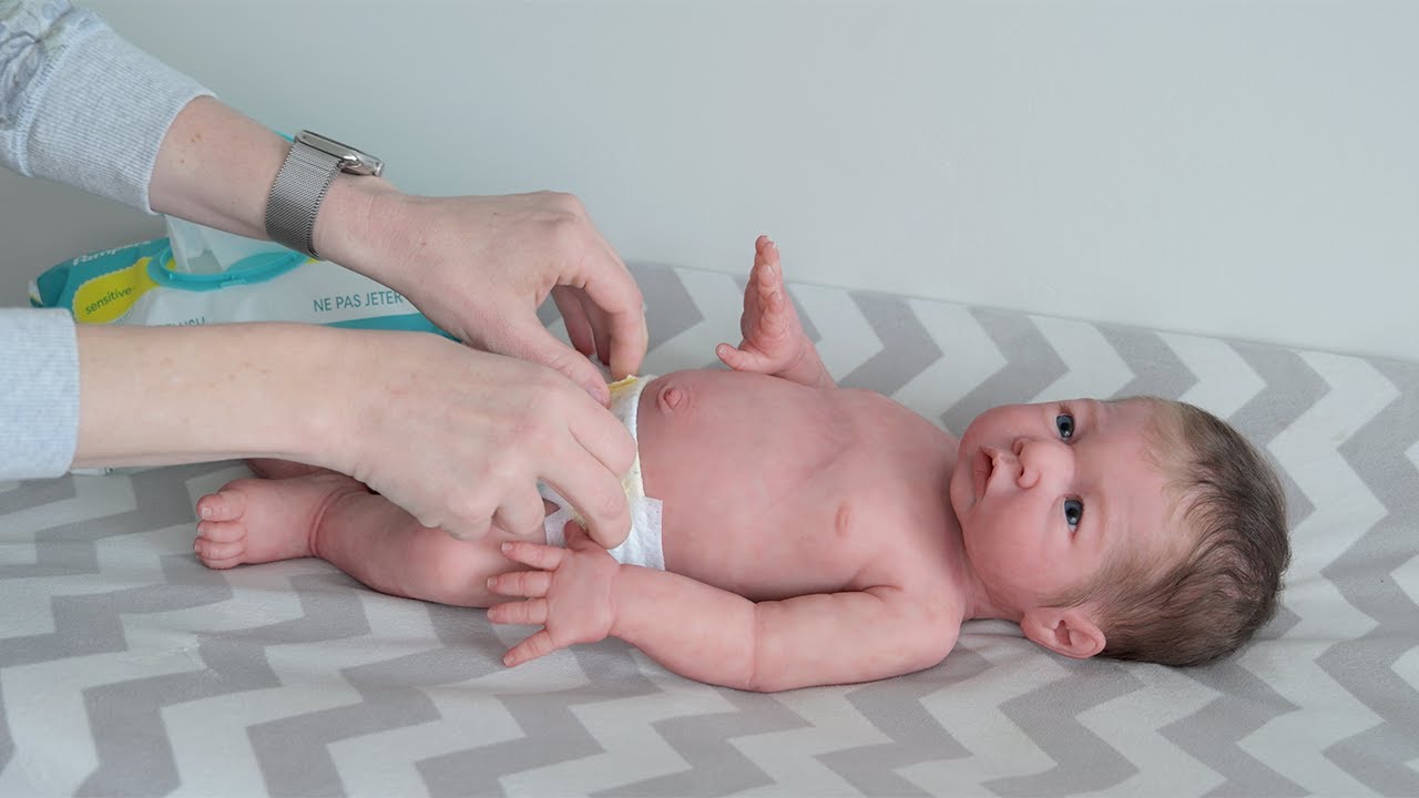 Diaper Time! Silicone Reborn Baby Girl Alena Bedtime Routine #siliconebaby  #reborncommunity #reborn