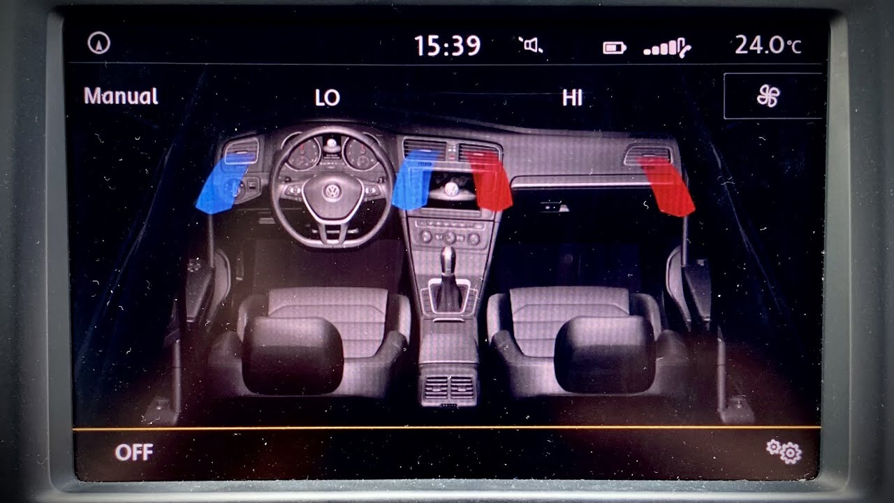 VW Golf MK7 (5G) hot air from passengers vent cause?