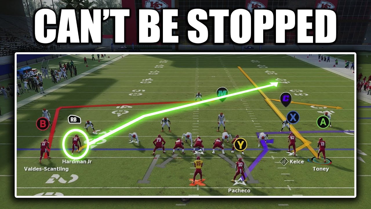 Madden 24 BEST money play out of the Bunch Y FLEX formation