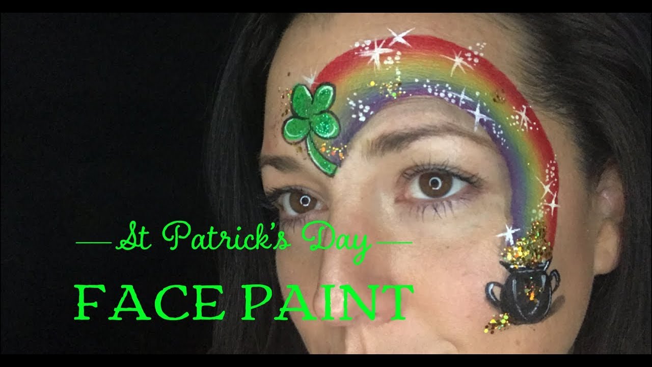 St. Patrick's Day Face Painting ~ Pot of Gold/Rainbow