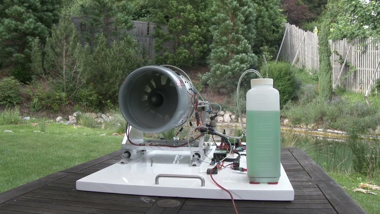 Reupload: RC Turbofan TF200-1 prototype with DATA-TERMINAL CAMERA.