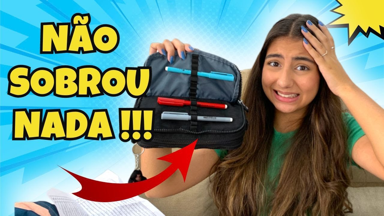 O QUE SOBROU DO MEU MATERIAL ESCOLAR 2023 | Julia Moraes
