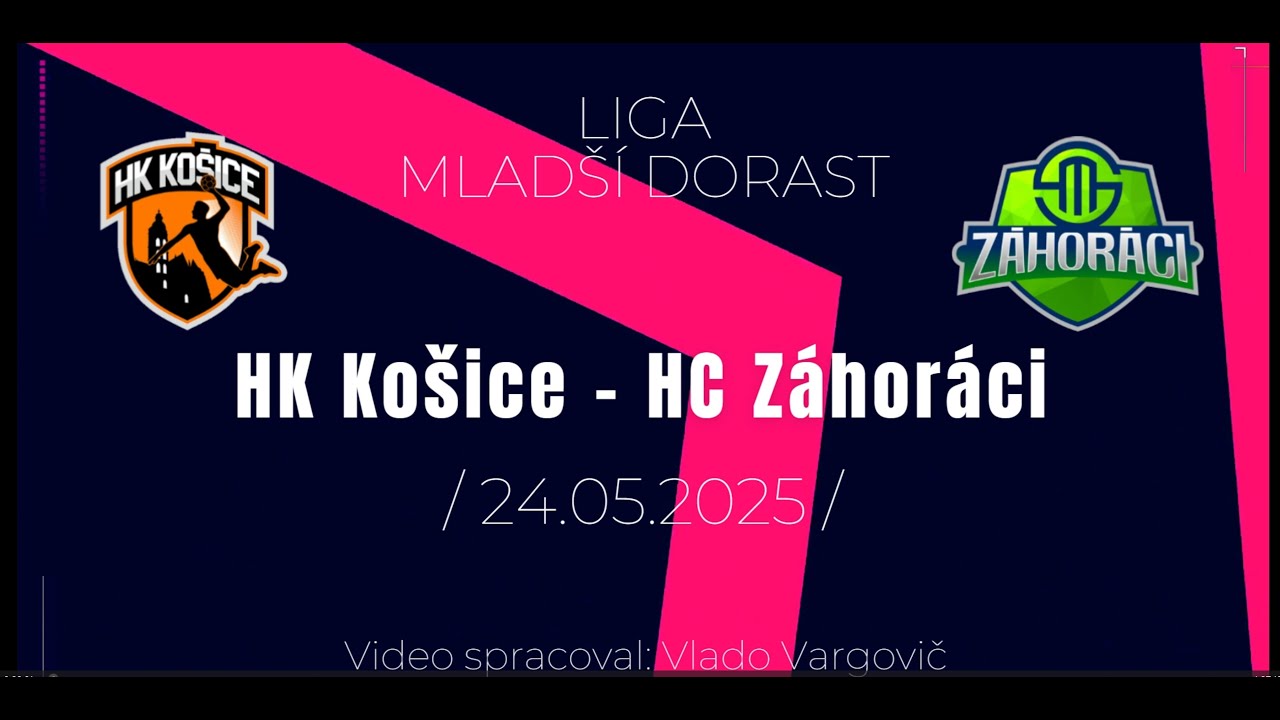 HK Košice vs. HC Záhoráci, Mladší dorast 24.05.2025 / Celý zápas /