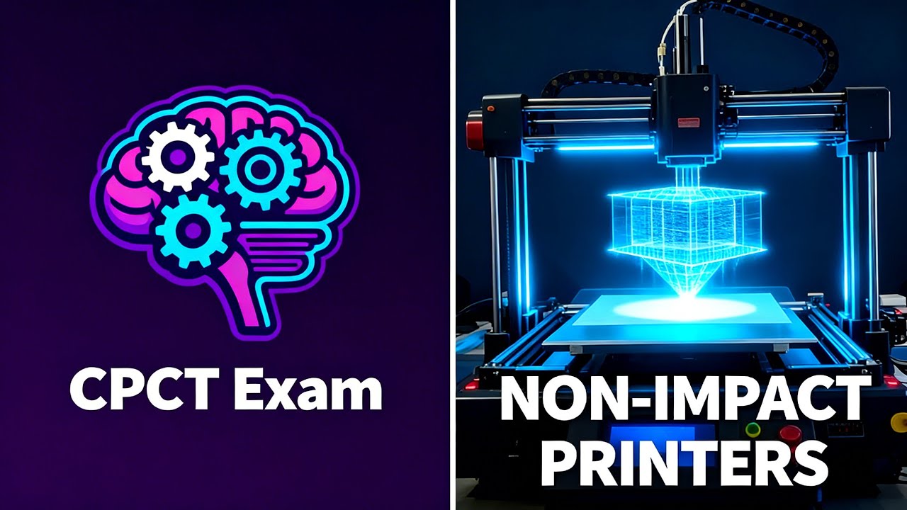 CPCT Exam March 2026 I एक बार में CPCT पास करें I Non Impact Printer-Laser , Inkjet, 3D Printer