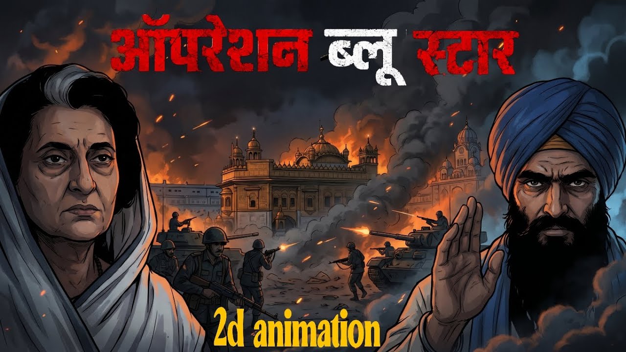 Operation Blue Star: The Night That Changed India Forever | 2d animation