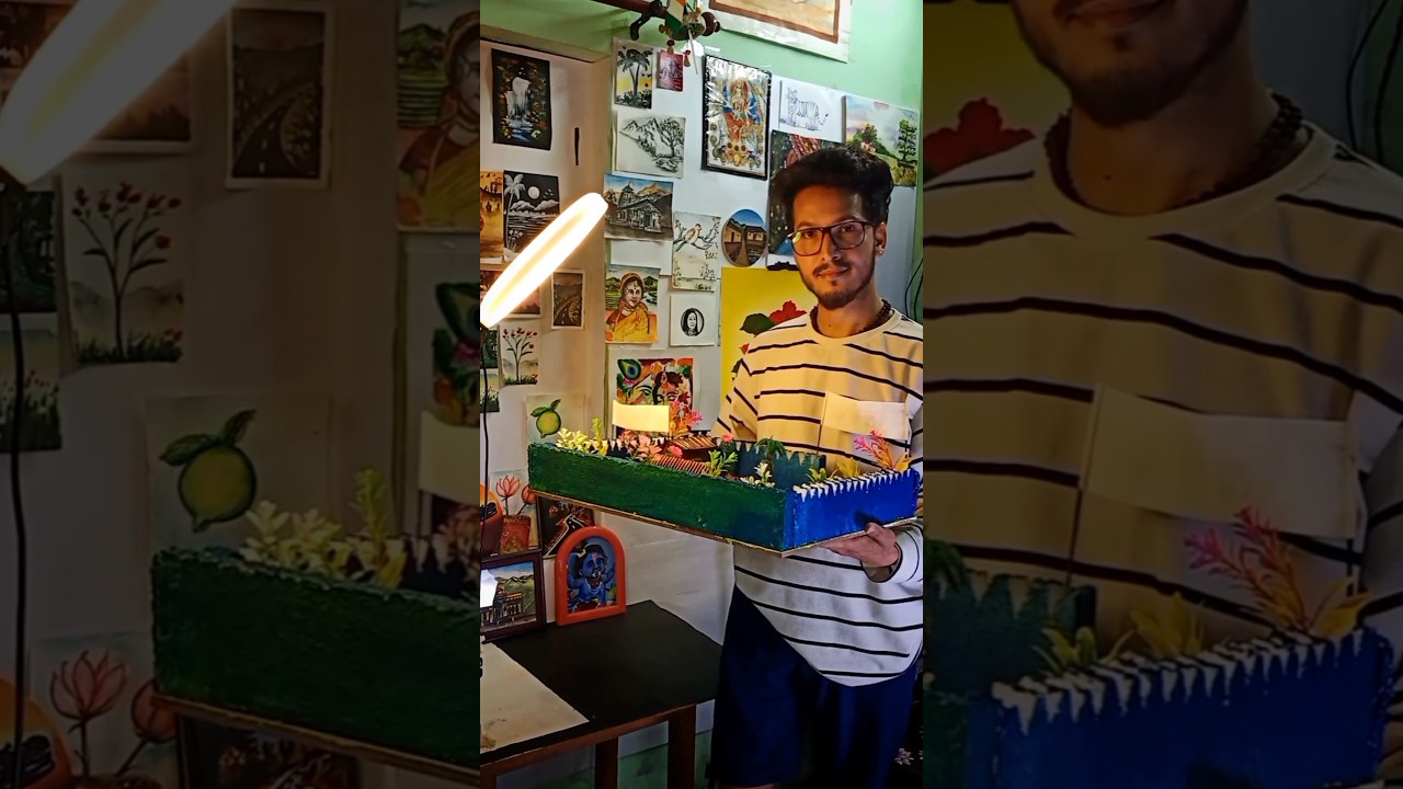 How to make a painting and a model 🖌️🎨😊#art #model #artmodel