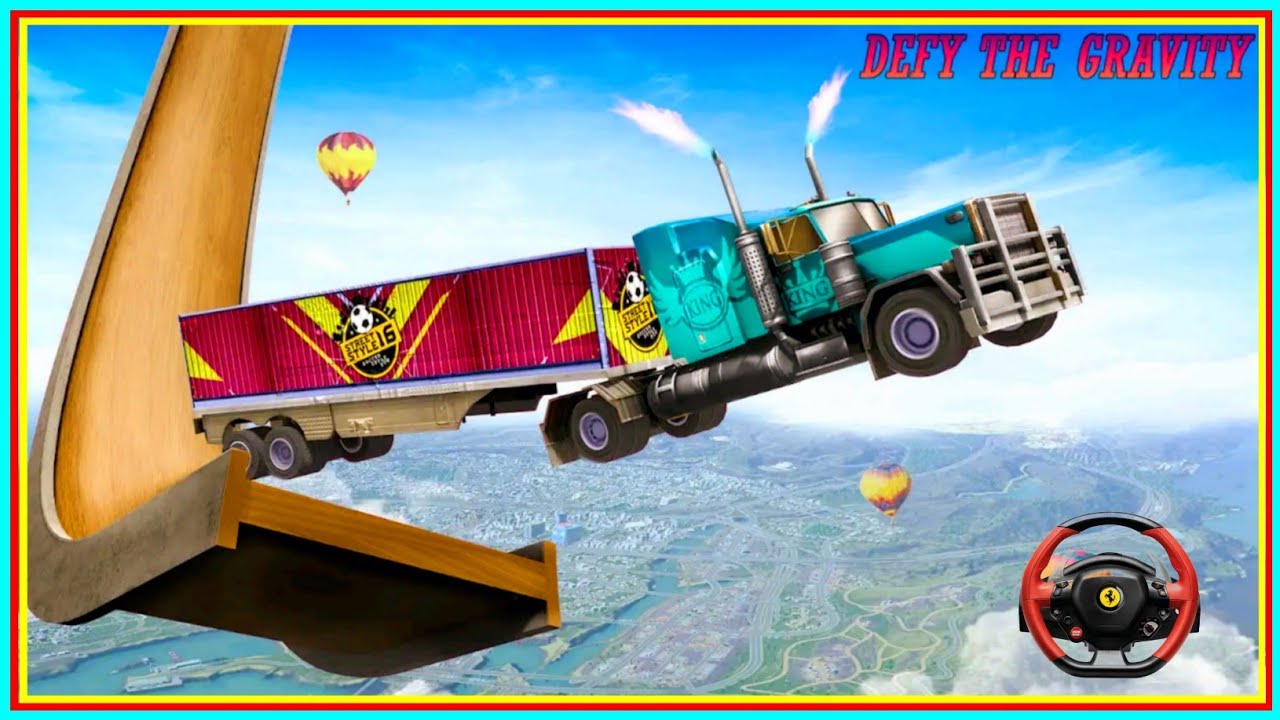 Impossible Truck Stunt Jumping Car Transporter Truck Simulator Best Android GamePlay🌈 #2