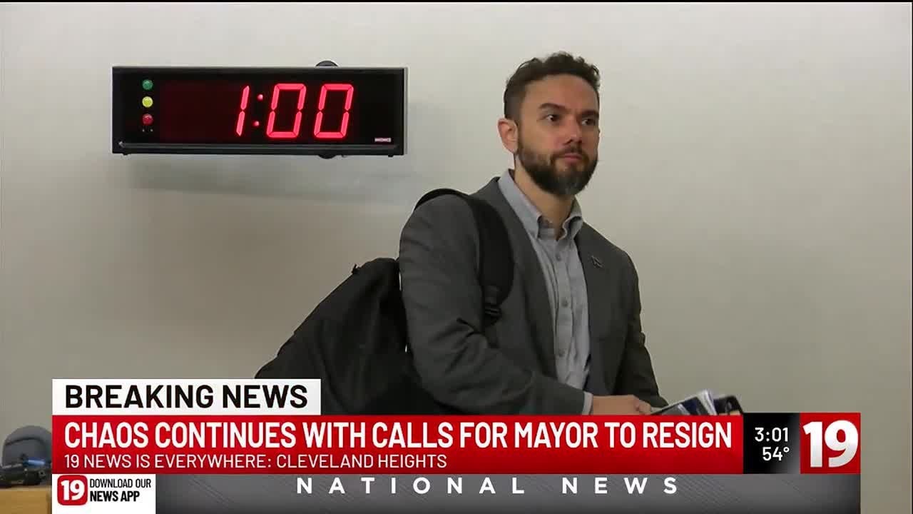 Cleveland Heights City Council meeting ends with argument, continued calls for Mayor to resign