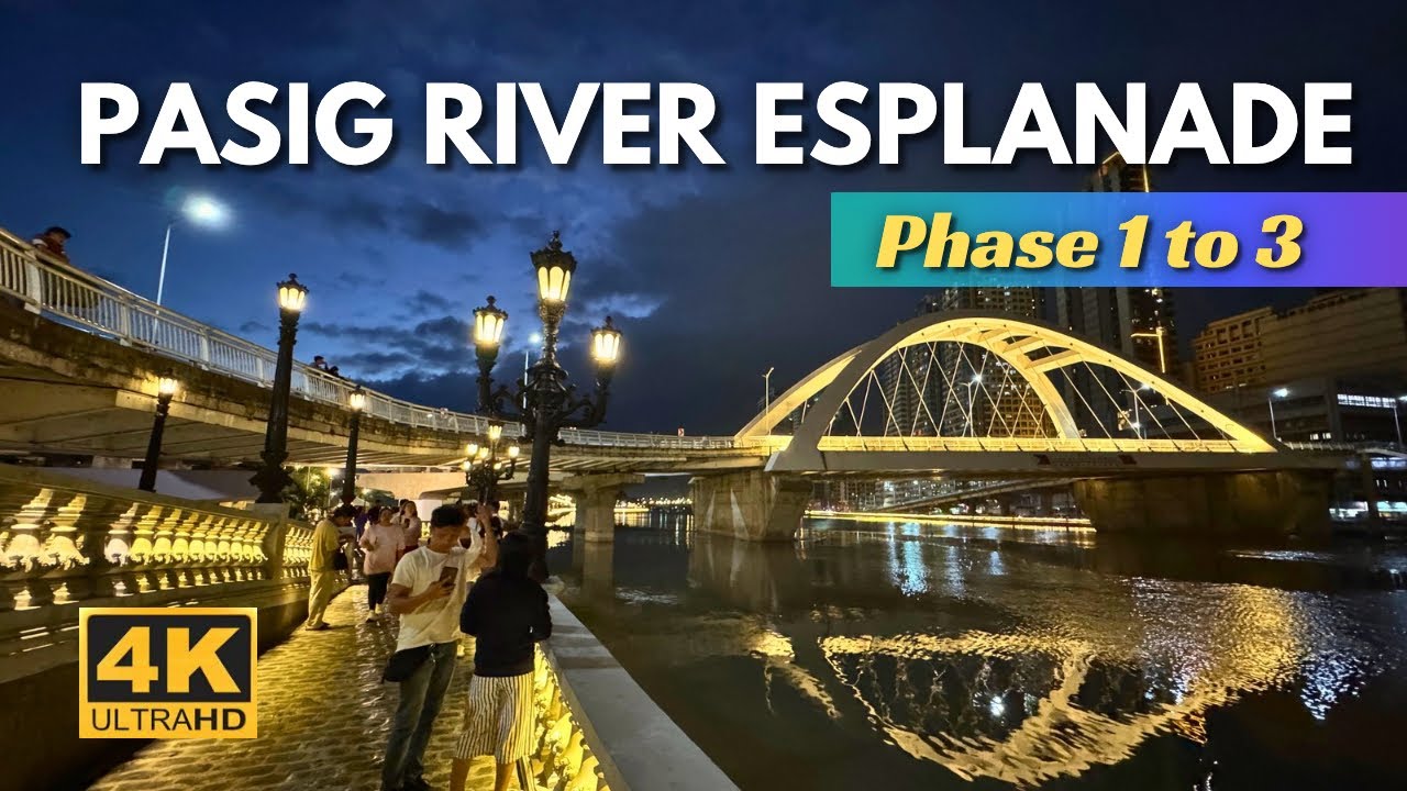 Discover Manila's Most Scenic Walking Path! PASIG RIVER ESPLANADE | 4K | Manila, Philippines