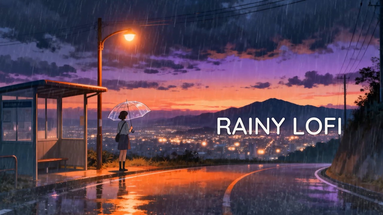 Lofi Beats to Study ☔ Rainy Hills Ambience