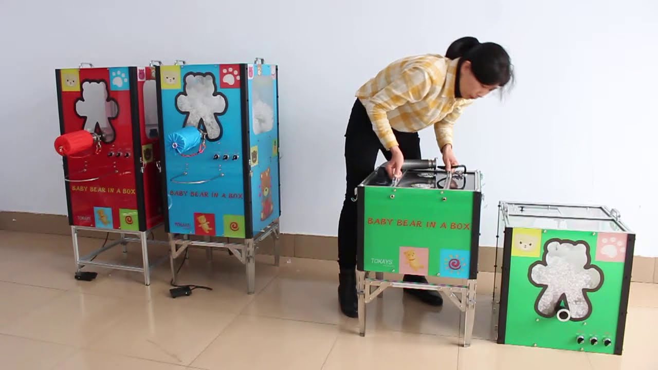 Mobile portable DIY plush toy animal dolls soft teddy bear stuffing machine for build a own bear