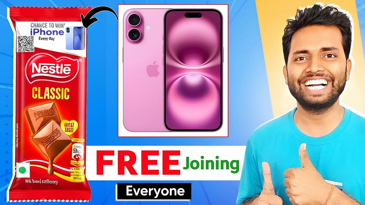 Win iPhone 16 - Nestle Chocolate Free Join Everyone | Nestle Classic Chance To Win iPhone Everyday ✅