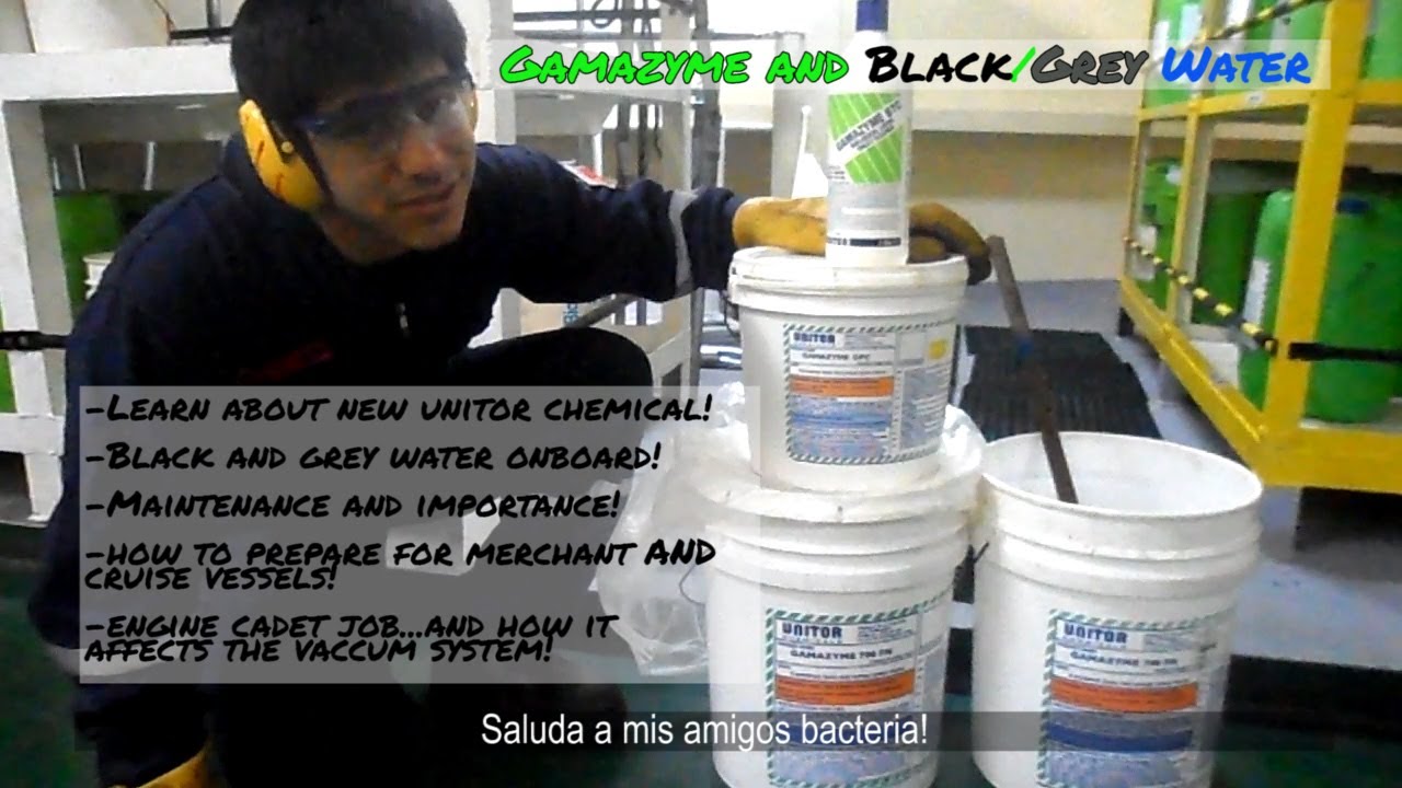 BLACK and GREY water on Ships - UNITORS GAMAZYME